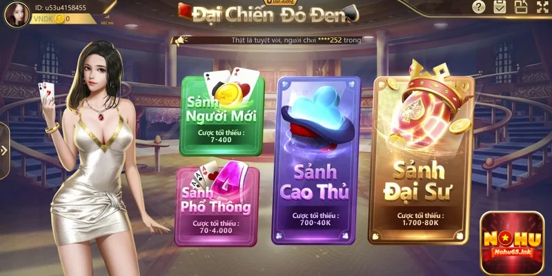 Chinh phục game bài đại chiến đỏ đen nohu65